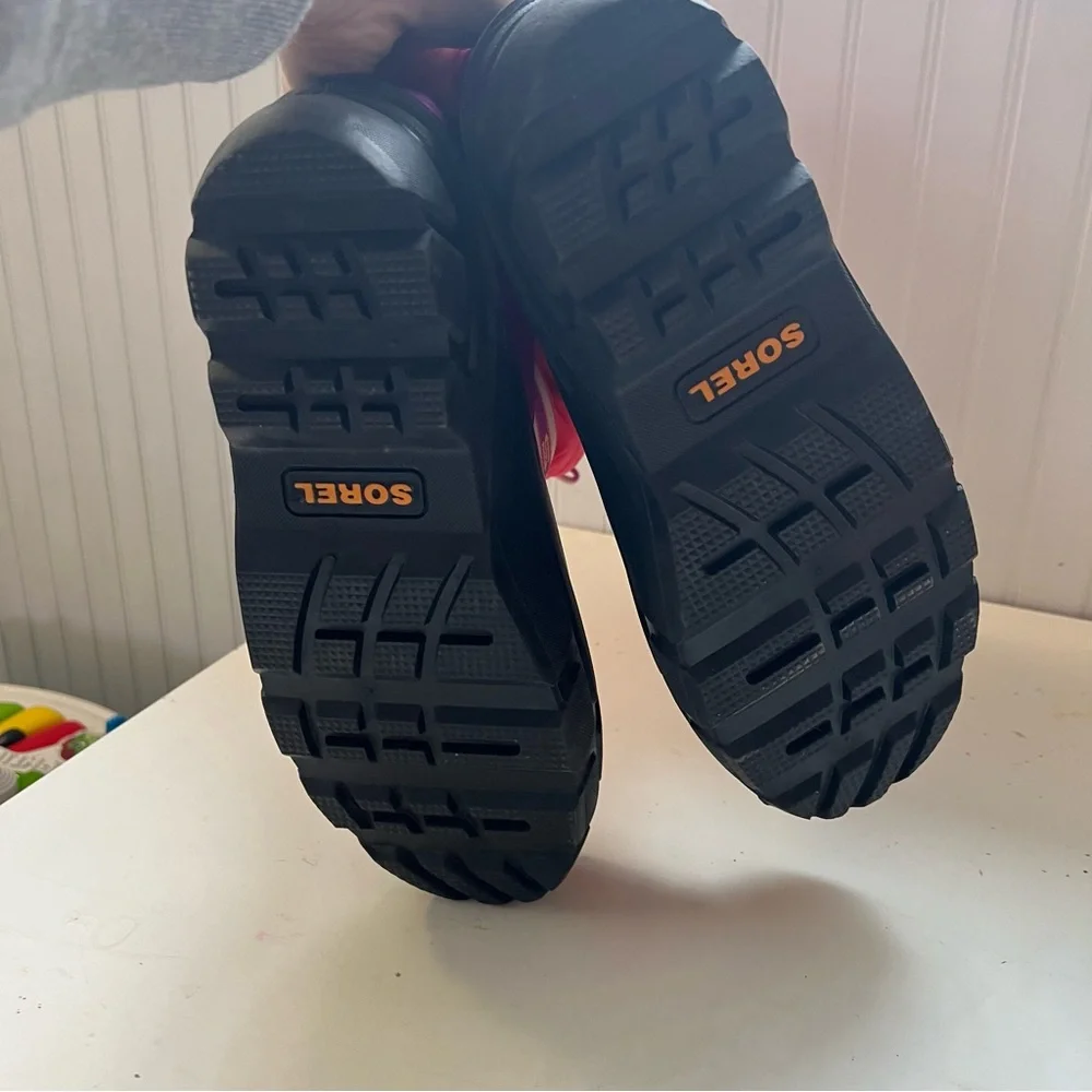 SOREL Youth Girls Boots Pink Insulated Winter Snow Shoe Sz 7 - Picture 10 of 10